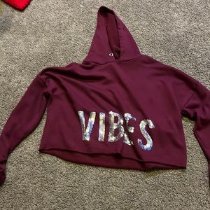 Maroon sweatshirt